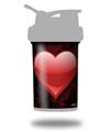 Skin Decal Wrap works with Blender Bottle ProStak 22oz Glass Heart Grunge Red (BOTTLE NOT INCLUDED)