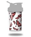 Skin Decal Wrap works with Blender Bottle ProStak 22oz Butterflies Pink (BOTTLE NOT INCLUDED)