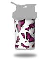 Skin Decal Wrap works with Blender Bottle ProStak 22oz Butterflies Purple (BOTTLE NOT INCLUDED)