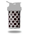 Skin Decal Wrap works with Blender Bottle ProStak 22oz Red And Black Squared (BOTTLE NOT INCLUDED)