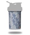 Skin Decal Wrap works with Blender Bottle ProStak 22oz Victorian Design Blue (BOTTLE NOT INCLUDED)