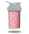 Skin Decal Wrap works with Blender Bottle ProStak 22oz Pastel Flowers on Pink (BOTTLE NOT INCLUDED)