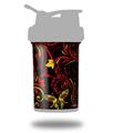 Skin Decal Wrap works with Blender Bottle ProStak 22oz Twisted Garden Red and Yellow (BOTTLE NOT INCLUDED)