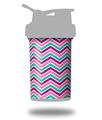 Skin Decal Wrap works with Blender Bottle ProStak 22oz Zig Zag Teal Pink Purple (BOTTLE NOT INCLUDED)