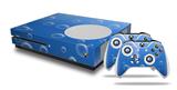 WraptorSkinz Decal Skin Wrap Set works with 2016 and newer XBOX One S Console and 2 Controllers Bubbles Blue
