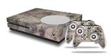WraptorSkinz Decal Skin Wrap Set works with 2016 and newer XBOX One S Console and 2 Controllers Pastel Abstract Gray and Purple