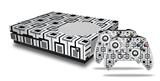 WraptorSkinz Decal Skin Wrap Set works with 2016 and newer XBOX One S Console and 2 Controllers Squares In Squares