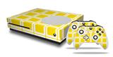 WraptorSkinz Decal Skin Wrap Set works with 2016 and newer XBOX One S Console and 2 Controllers Squared Yellow