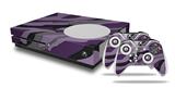 WraptorSkinz Decal Skin Wrap Set works with 2016 and newer XBOX One S Console and 2 Controllers Camouflage Purple