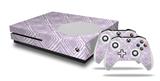 WraptorSkinz Decal Skin Wrap Set works with 2016 and newer XBOX One S Console and 2 Controllers Wavey Lavender