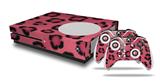 WraptorSkinz Decal Skin Wrap Set works with 2016 and newer XBOX One S Console and 2 Controllers Leopard Skin Pink