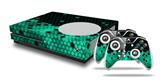 WraptorSkinz Decal Skin Wrap Set works with 2016 and newer XBOX One S Console and 2 Controllers HEX Seafoan Green