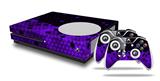 WraptorSkinz Decal Skin Wrap Set works with 2016 and newer XBOX One S Console and 2 Controllers HEX Purple