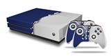 WraptorSkinz Decal Skin Wrap Set works with 2016 and newer XBOX One S Console and 2 Controllers Ripped Colors Blue Gray