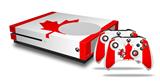 WraptorSkinz Decal Skin Wrap Set works with 2016 and newer XBOX One S Console and 2 Controllers Canadian Canada Flag