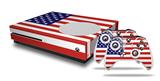 WraptorSkinz Decal Skin Wrap Set works with 2016 and newer XBOX One S Console and 2 Controllers USA American Flag 01