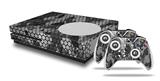 WraptorSkinz Decal Skin Wrap Set works with 2016 and newer XBOX One S Console and 2 Controllers HEX Mesh Camo 01 Gray