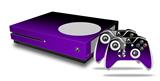 WraptorSkinz Decal Skin Wrap Set works with 2016 and newer XBOX One S Console and 2 Controllers Smooth Fades Purple Black