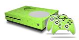 WraptorSkinz Decal Skin Wrap Set works with 2016 and newer XBOX One S Console and 2 Controllers Raining Neon Green