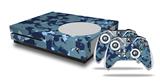 WraptorSkinz Decal Skin Wrap Set works with 2016 and newer XBOX One S Console and 2 Controllers WraptorCamo Old School Camouflage Camo Navy