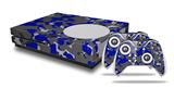 WraptorSkinz Decal Skin Wrap Set works with 2016 and newer XBOX One S Console and 2 Controllers WraptorCamo Old School Camouflage Camo Blue Royal