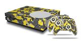 WraptorSkinz Decal Skin Wrap Set works with 2016 and newer XBOX One S Console and 2 Controllers WraptorCamo Old School Camouflage Camo Yellow