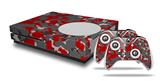 WraptorSkinz Decal Skin Wrap Set works with 2016 and newer XBOX One S Console and 2 Controllers WraptorCamo Old School Camouflage Camo Red