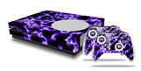 WraptorSkinz Decal Skin Wrap Set works with 2016 and newer XBOX One S Console and 2 Controllers Electrify Purple