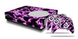 WraptorSkinz Decal Skin Wrap Set works with 2016 and newer XBOX One S Console and 2 Controllers Electrify Hot Pink