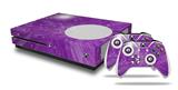 WraptorSkinz Decal Skin Wrap Set works with 2016 and newer XBOX One S Console and 2 Controllers Stardust Purple