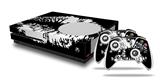 WraptorSkinz Decal Skin Wrap Set works with 2016 and newer XBOX One S Console and 2 Controllers Big Kiss Lips White on Black