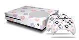 WraptorSkinz Decal Skin Wrap Set works with 2016 and newer XBOX One S Console and 2 Controllers Pastel Flowers