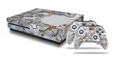 WraptorSkinz Decal Skin Wrap Set works with 2016 and newer XBOX One S Console and 2 Controllers Rusted Metal
