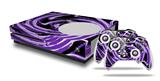 WraptorSkinz Decal Skin Wrap Set works with 2016 and newer XBOX One S Console and 2 Controllers Alecias Swirl 02 Purple