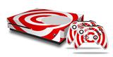 WraptorSkinz Decal Skin Wrap Set works with 2016 and newer XBOX One S Console and 2 Controllers Bullseye Red and White