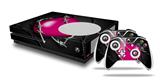 WraptorSkinz Decal Skin Wrap Set works with 2016 and newer XBOX One S Console and 2 Controllers Barbwire Heart Hot Pink