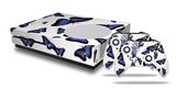 WraptorSkinz Decal Skin Wrap Set works with 2016 and newer XBOX One S Console and 2 Controllers Butterflies Blue