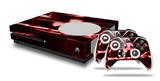 WraptorSkinz Decal Skin Wrap Set works with 2016 and newer XBOX One S Console and 2 Controllers Radioactive Red