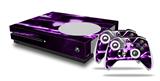 WraptorSkinz Decal Skin Wrap Set works with 2016 and newer XBOX One S Console and 2 Controllers Radioactive Purple