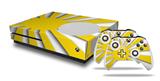 WraptorSkinz Decal Skin Wrap Set works with 2016 and newer XBOX One S Console and 2 Controllers Rising Sun Japanese Flag Yellow