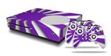 WraptorSkinz Decal Skin Wrap Set works with 2016 and newer XBOX One S Console and 2 Controllers Rising Sun Japanese Flag Purple
