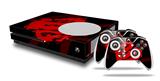 WraptorSkinz Decal Skin Wrap Set works with 2016 and newer XBOX One S Console and 2 Controllers Oriental Dragon Red on Black