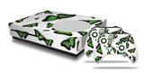 WraptorSkinz Decal Skin Wrap Set works with 2016 and newer XBOX One S Console and 2 Controllers Butterflies Green