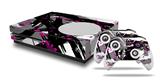 WraptorSkinz Decal Skin Wrap Set works with 2016 and newer XBOX One S Console and 2 Controllers Abstract 02 Pink