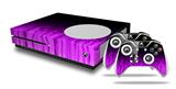 WraptorSkinz Decal Skin Wrap Set works with 2016 and newer XBOX One S Console and 2 Controllers Fire Purple