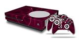 WraptorSkinz Decal Skin Wrap Set works with 2016 and newer XBOX One S Console and 2 Controllers Abstract 01 Pink
