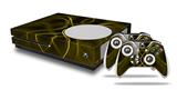 WraptorSkinz Decal Skin Wrap Set works with 2016 and newer XBOX One S Console and 2 Controllers Abstract 01 Yellow
