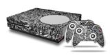 WraptorSkinz Decal Skin Wrap Set works with 2016 and newer XBOX One S Console and 2 Controllers Aluminum Foil