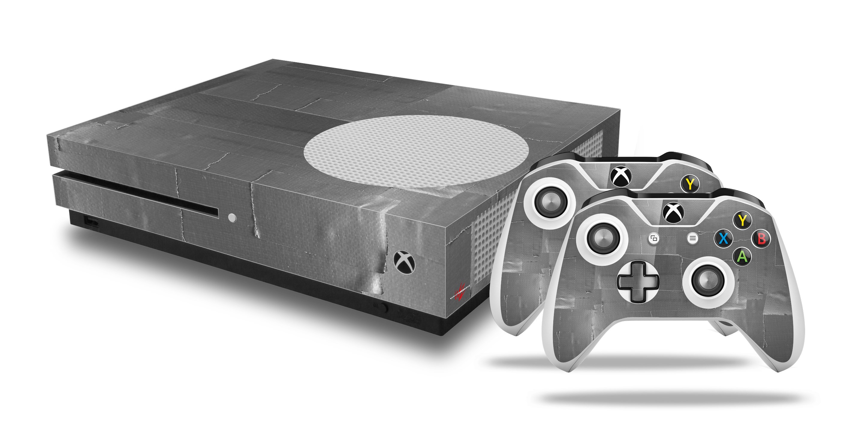 XBOX One S Console Controller Bundle Skins Duct Tape WraptorSkinz