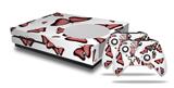 WraptorSkinz Decal Skin Wrap Set works with 2016 and newer XBOX One S Console and 2 Controllers Butterflies Pink